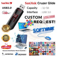 Flashdisk Sandisk 32GB Original Custom Request Aplikasi #CUS-REQ32G