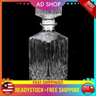 [AD SHOP] Vintage Decanter Glass Liquor Whiskey Crystal Bottle Wine Stopper Scotch Wine Bottle Botol Arak Botol Hiasan