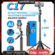 C17 Monopod 360° Auto-Rotation AI Tracking Shootings Tripod Bluetooth Shutter for Phone Holder Wirel