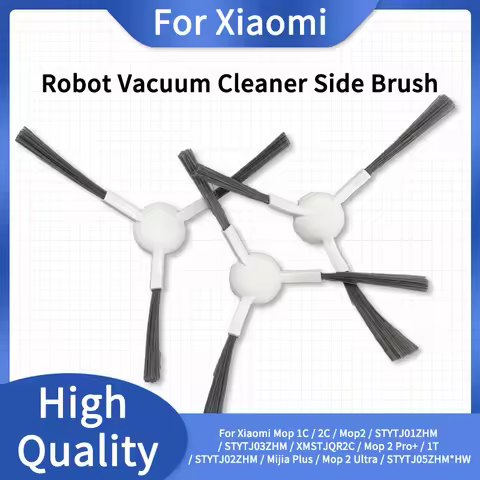 3-Armed Side Brush For Xiaomi Mop 1C 2C Mop2 STYTJ01ZHM STYTJ03ZHM XMSTJQR2C Mop 2 Pro+ 1T STYTJ02ZH