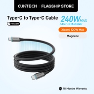 CUKTECH 240W 6A Braided Magnetic Cable Type-C to Type-C Fast Charging Cable Xiaomi 120W PD3.1 Superc