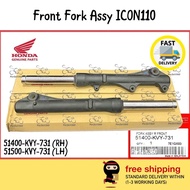 (SET) HONDA ICON110 Front Fork Assy / Absorber Depan 100% ORIGINAL ( 51400-KVY-731 & 51500-KVY-731 )