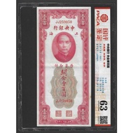 Ancient Coins-1930 Central Bank Shanghai Customs Gold 100 Yuan (JJ Character Track Chinese Review 63