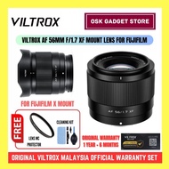 Viltrox AF 56mm F1.7 XF Prime Lens For Fujifilm X-Mount Camera | 18 Months Viltrox Malaysia Warranty