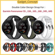 Strap For Garmin Forerunner 55 , Forerunner 158 , Forerunner 165 ,168 , Forerunner 245 , 645 Double 