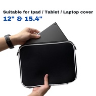 12/15.4/15.6 inch Ipad, Tablet, Laptop pouch bag [Ready stock]