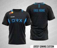 jersey gaming team drx black korea esports baju custom full printing - 5xl