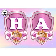 PAW PATROL SKYE theme customized Banner