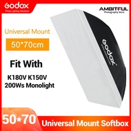 Godox 20"x27" 50x70cm Photo Studio Softbox Soft Box with Universal Mount for K-150A K-180A E250 E300