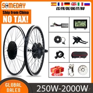 WDH/New🎀QMSOMEDAY Electric Bicycle 36/48V 250W/350W/500W/1000W/1500W/2000W Brushless Front Rear Wheel Hub Motor For Ebik