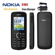 【COD】Nokia C102 Mobile Phone Original Product Loud Big Font Super Long Standby Button Elderly Machin