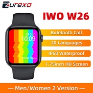 Zurexa Iwo W26 Smart Watch Men Women IP68 Heart Rate Monitor Ecg Iwo 12 Smartwatch Men Pedometer Ele