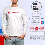 Bank CIMB Niaga Logo Long Sleeve Company Shirt