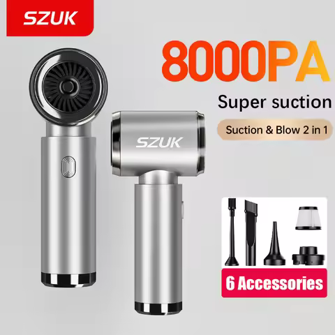 SZUK Portable Car Vacuum Cleaner 8000Pa Powerful Wireless Vacuum Cleaner Strong Suction Handheld Min