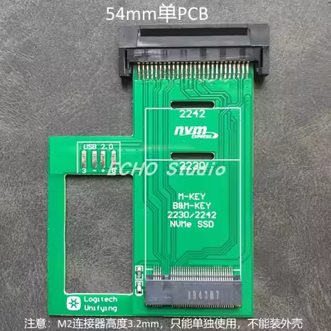 ExpressCard to SSD Expansion Card NVMe Hard Disk M.2 2230 2242 SSD X230 Notebook