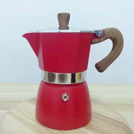 ( PRO+++ ) โปรแน่น.. 【COD】เครื่องชงกาแฟ Moka Pot COFFEE อลูมิเนียม คุณภาพเดียวกับของอิตาลี (ด้ามจับลายไม้) 1,2,3,6,9,12 ถ้วย ราคาสุดคุ้ม เครื่อง ชง กาแฟ เครื่อง ชง กาแฟ สด เครื่อง ชง กาแฟ แคปซูล เครื่อง ทํา กาแฟ