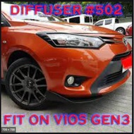 TOYOTA VIOS GEN3 Car Diffuser Universal Aero Front Bumper Lip Splitter 502#