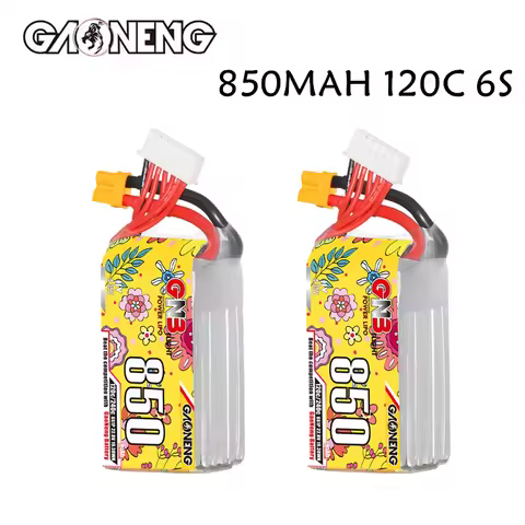 GNB 6S 22.8V 850mAh 120C Lipo Battery For FPV Racing Drone RC Models Multicopter Helicopter Parts XT