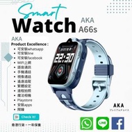 AKA x 貝比兔 A66s 藍色Blue  兒童多功能智能手錶 可安whatsapp LINE 有定位追蹤 視頻 通話功能 - 藍色