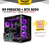 Armaggeddon Ryzen 9 9900X +  RTX 5090 Custom Gaming PC Desktop 2TB SSD 64GB RAM