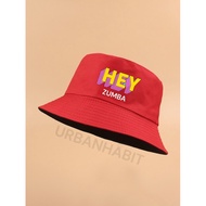 MERAH Red Bucket Hat Red Hat/ Independence hat/ zumba bucket hat