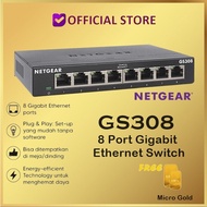 NETGEAR GS308 8 Port Gigabit Ethernet Switch Hub