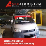 ready !! Aluminium Tiang Polos Besar 1.2mm Profile 0490 Swing Door Murah