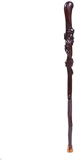 cane, Elderly crutches, Solid wood walking stick, Walker, Black and ebony Round handle 89cm long Available as needed Truncated by yourself LEOWE