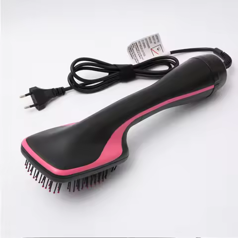 Hot Sale One Step Hair Comb Negative Ion Hair Dryer Brush Curling Straight Wet And Dry Straight Curl