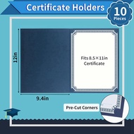 Certificate Holders Diploma Holders Certificate Covers with Gold Foil Border for Letter Size 8.5x11