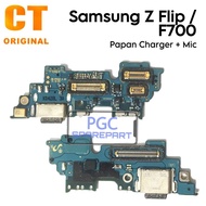Original Samsung Galaxy Z Flip Mic Charger PCB Connector Board F700/ SM-F700/ SM-F700F/ SM-F700F/DS 