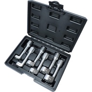 DPTOOL 12pt 1/2" Dr L-Type Diesel Injector Line Socket Wrench Set 12 14 16 17 18 19mm (6PCS) R34L
