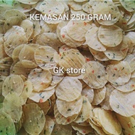 KICIMPRING MINI ATAU OPAK MINI KHAS BANDUNG KEMASAN 250 GRAM/opak koin/keripik dolar/keripik medan/o