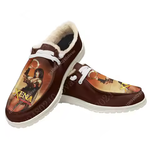 Xena Warrior Princess Home Plush Flat Shoes Breathable Outdoor Sneakers Lightweight Shoes Custom sho