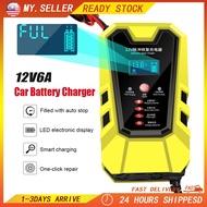 ✡12v24v  Car Battery Charger Car Motorcycle Charger Battery Motor Pengecas Bateri Kereta Motor Bater