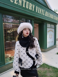 พร้อมส่ง สินค้าลิขสิทธิ์แท้ Iris Boutique IC22LZ070 White lover coat เสื้อโค้ท แฟชั่นเกาหลี ใส่เที่ย