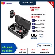 Tai nghe Bluetooth S10 Pro S10 Plus V5.2 Kimiso cao cấp cảm ứng vân tay hỗ trợ đàm thoại nghe nhạc 1