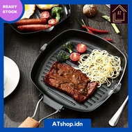 [ATshop- Grill pan] Non-Stick grill pan bbq grill pan grill pan grill pan maxim bulgogi grill pan barberque Grilled