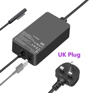 Charger Laptop พื้นผิวชาร์จไฟ65W 15V 4A ใช้ได้ Microsoft Surface Pro 9/8/7/6/5/4/3 /X พื้นผิว Laptop