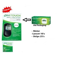 One Touch Select Plus/Select Blood Glucose Meter Free 25 Strips