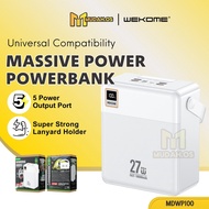WEKOME Big Portable Fast Charging Power Bank With Large 100000mah Capacity Camping Powerbank MDWP100
