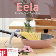 ★Daltty★ [NeoFlam] Neoflam Eela Pink Wok + Glass Lid