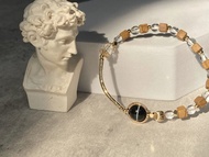 【一線藥師 。手鏈】天然黑白纏絲瑪瑙、木紋石、白水晶|手珠