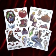 白雪公主/灰姑娘/紅鞋/美人魚(lilliwon)少女印章貼紙