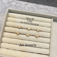 Shimer Butterfly Ring 8K CE37 Jes Jewelry