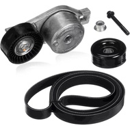 90K-38185 Belt Tensioner Assembly with Pulley Compatible with Chrysler Town & Country Voyager, Drive