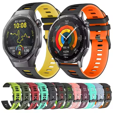 22mm Sport Silicone Strap For Huawei Watch GT6 GT5Pro 46mm Band For Huawei Watch GT2 3 4 46MM GT2Pro