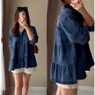 KEMEJA ARO - SHIZUKA WOMEN'S FULL BUTTON JEANS SHIRT