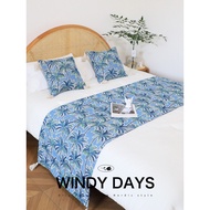 Vacation Style Sea View Room Coconut Bed Flag Bed Bedside Bedside Towel Living Room Model Room Blank