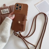 Crossbody Lanyard Card Holder Case For Xiaomi 11T Pro Mi 11 10 Pro Ultra Lite 11i 11X Pro 10S 10T Pr